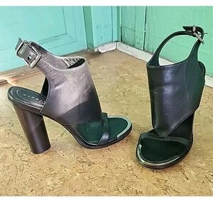 Barbara Bui Sandals Black Gladiator Heels 7.5 37 1/2 $585